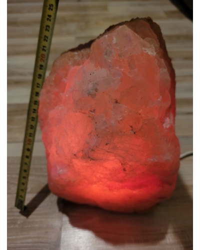 Lampa solna kłodawa nowa 6kg 25cm różowa